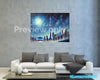 Toronto Digital Cityscape Print – Moonlight Skyline Wall Art, Instant Download