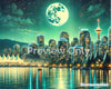 Vancouver Moonlight Memory – Digital Print | Instant Download