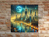 New York Moonlight Memory – Digital Print | Instant Download
