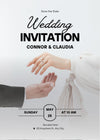 Custom Digital Wedding Invitation – Editable Canva Template | Free with Wedding Sign Purchase